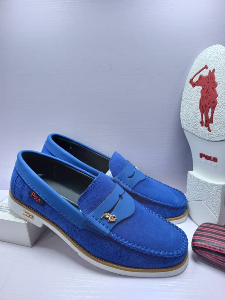 Polo Royal Blue Suede Loafer Shoe 1 Corporate Shoe for Men - lue